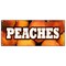 Signmission PEACHES BANNER SIGN peach fruit stand market new signs produce farmers B-120 Peaches - alternate 1